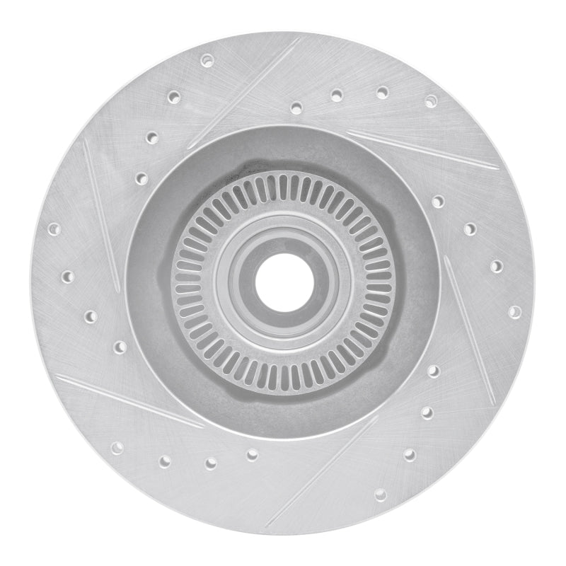 DFC 95-11 Ford Explorer Front Right Drilled & Slotted Silver Brake Rotor