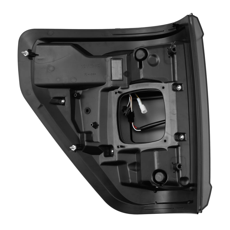 AlphaRex 21-23 Ford F-150 LUXX LED Taillights - Black w/ BLIS