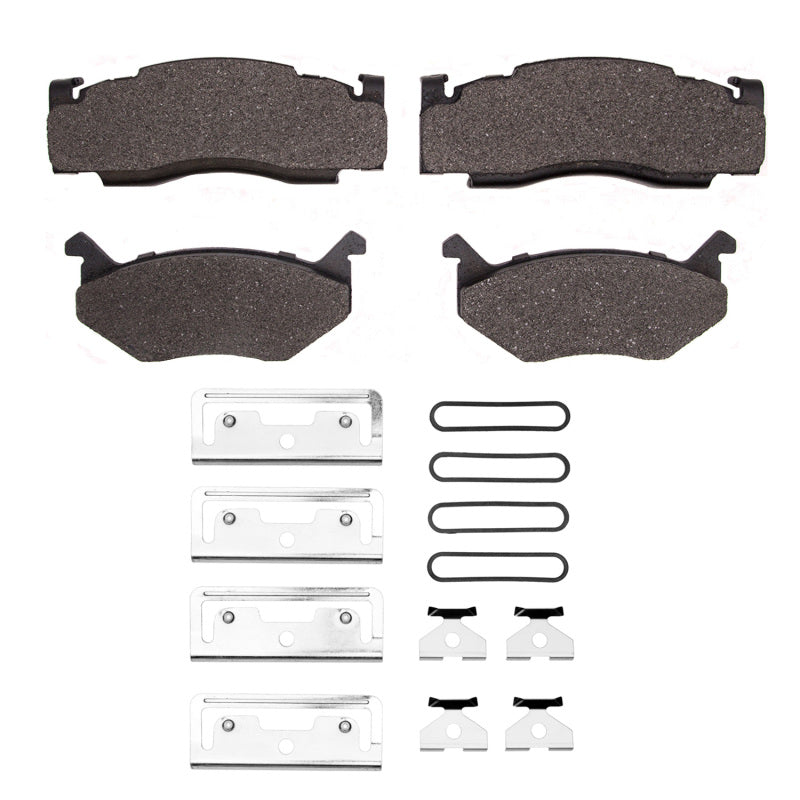 R1 1973-1989 Chrysler LeBaron Front/Rear R1 Semi Met Pads & Hardware Kit