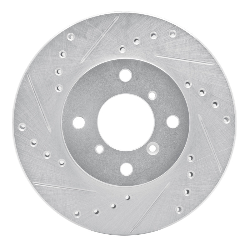 DFC 99-07 Suzuki Esteem Front Left Drilled & Slotted Silver Brake Rotor