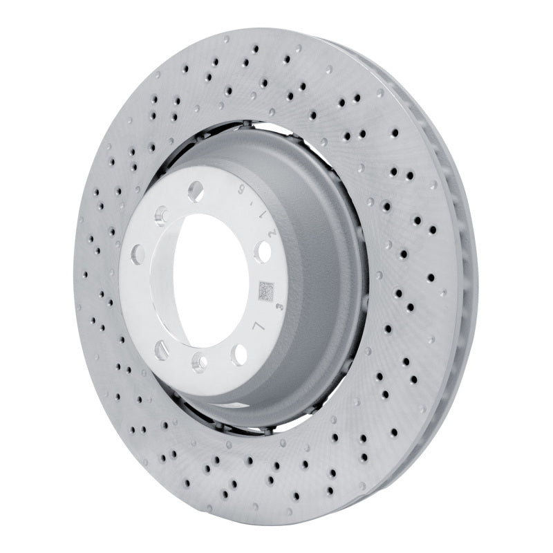 DFC 16-23 Porsche 718 Cayman Left Rear Drilled Hi-Carbon Alloy Geomet Coated Rotor