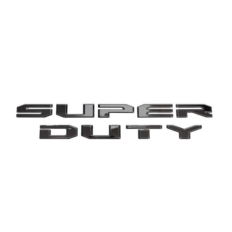 Putco 20-22 Ford Super Duty Letters Tailgate/Rear Ford Lettering Emblems (Stamped/ Black Platinum)