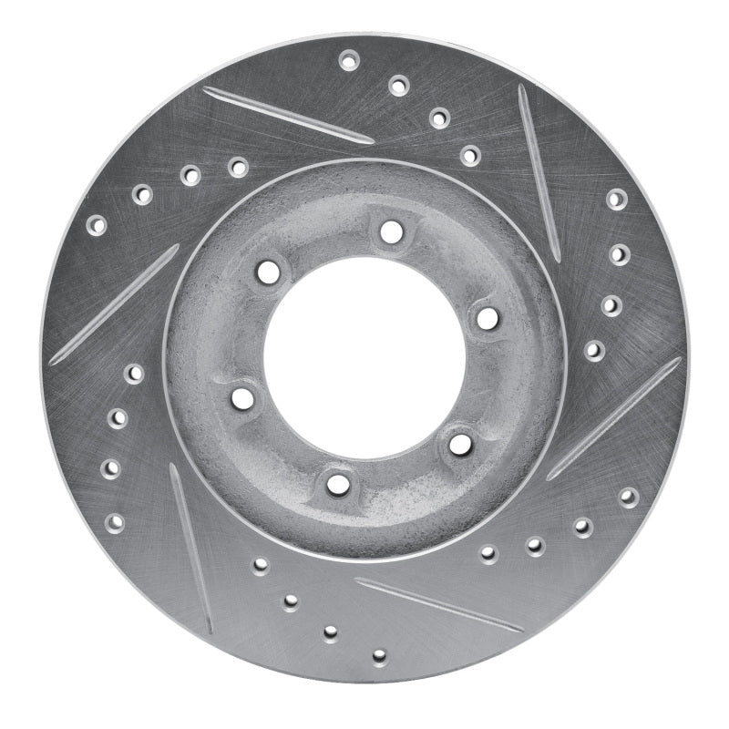 DFC 84-87 Isuzu Trooper Front Left Drilled & Slotted Silver Brake Rotor