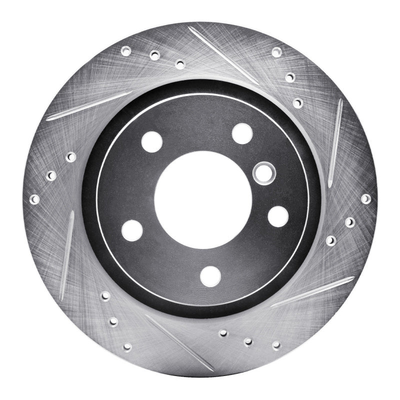 DFC 03-08 BMW Z4 Rear Right Drilled & Slotted Silver Brake Rotor