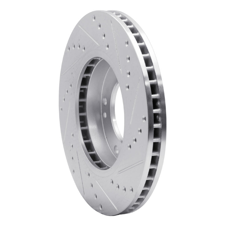DFC 03-06 Kia Sorento Front Left Drilled & Slotted Silver Brake Rotor