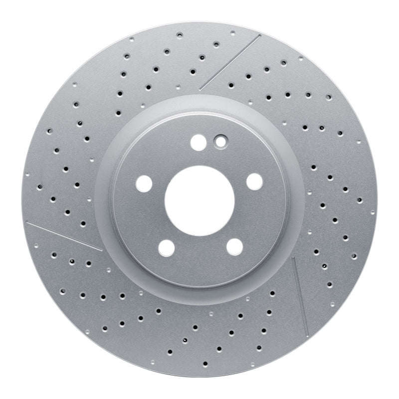 R1 14-19 Mercedes-Benz CLA45 AMG Front Drilled & Slotted Carbon Alloy GeoMET Rotor
