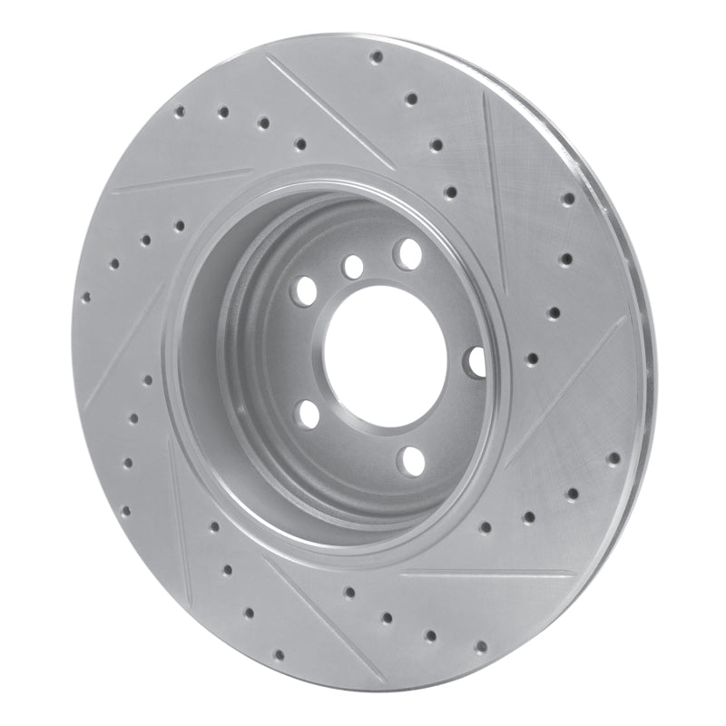 DFC 02-05 BMW 745i Rear Left Drilled & Slotted Silver Brake Rotor