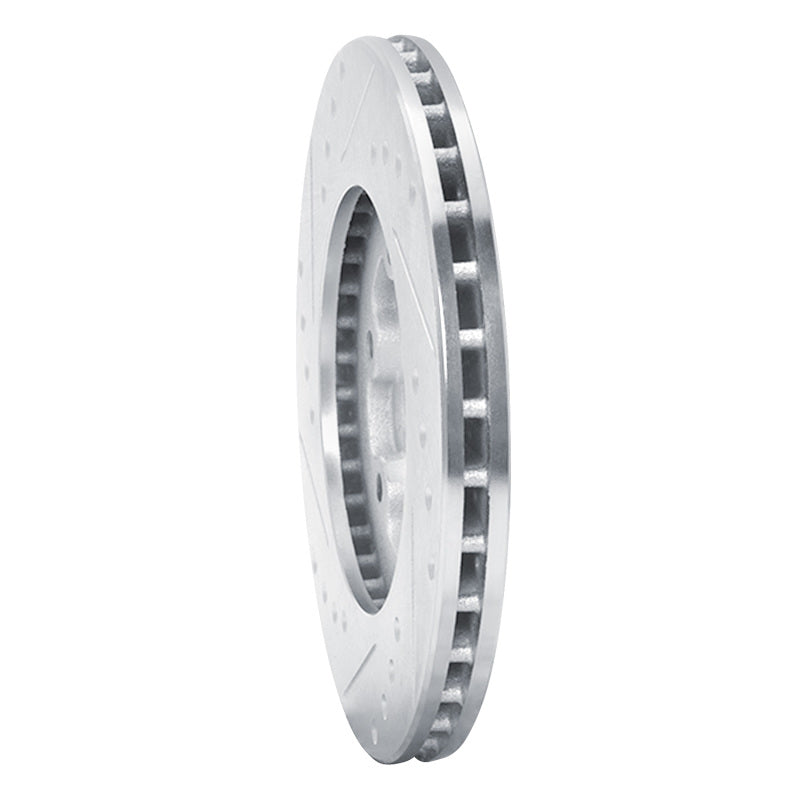 R1 86-06 Chevrolet Luv Pickup (Mexico) Front Right Drilled & Slotted Silver Brake Rotor