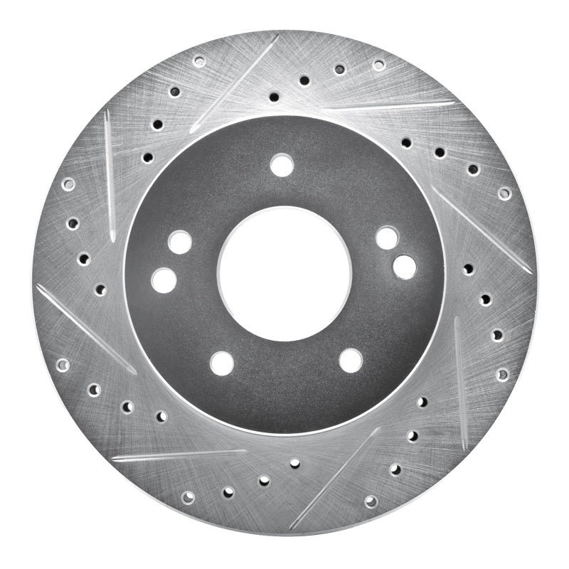 R1 63-82 Chevrolet Camaro Rear/Front Left Drilled & Slotted Silver Brake Rotor