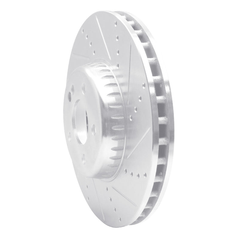DFC 15-23 Mercedes-Benz E250 Front Right Drilled & Slotted Silver Brake Rotor