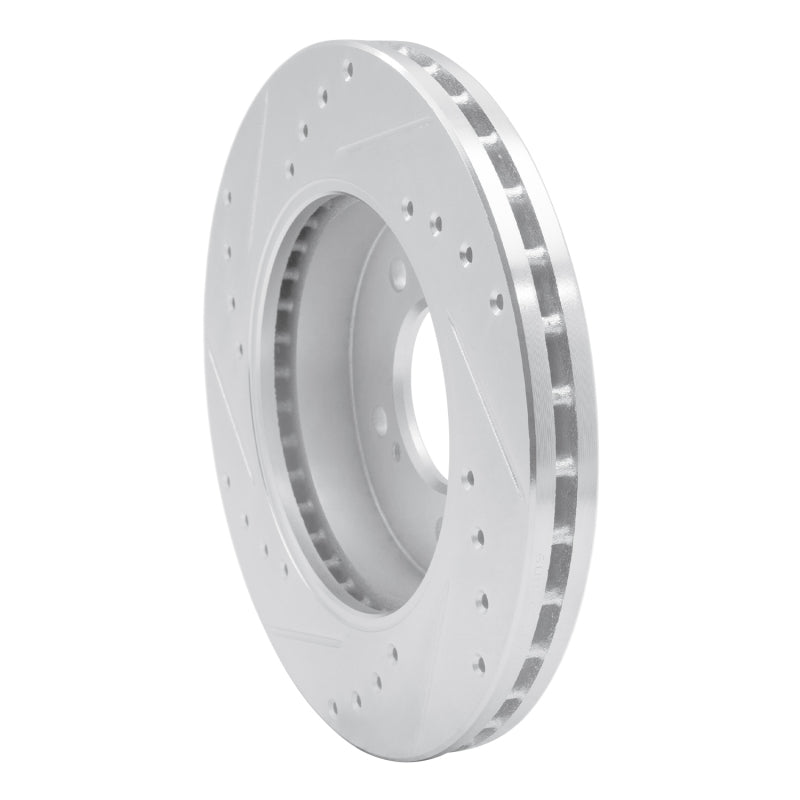 DFC 93-02 Mercury Villager Front Right Drilled & Slotted Silver Brake Rotor
