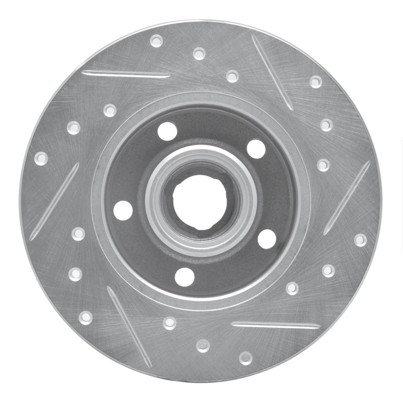 DFC 92-98 Volkswagen Golf Rear Left Drilled & Slotted Silver Brake Rotor
