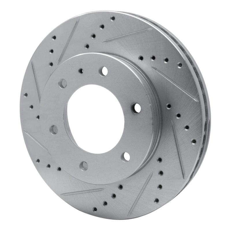 R1 13-17 Ford Ranger (Mexico) Front Left Drilled & Slotted Silver Brake Rotor