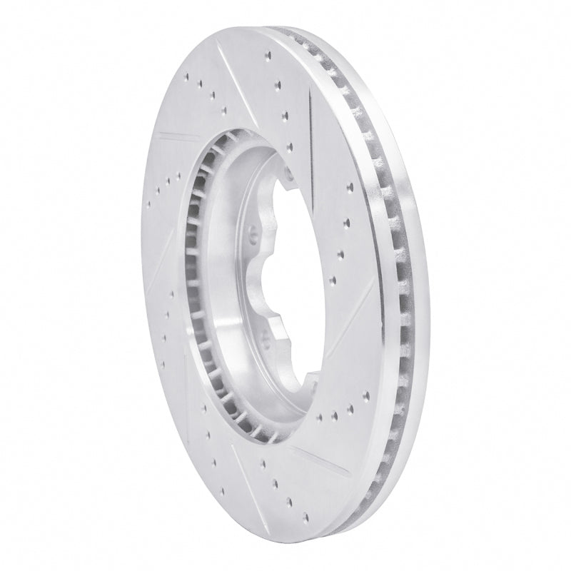 R1 03-06 Renault Laguna (Mexico) Front Left Drilled & Slotted Silver Brake Rotor