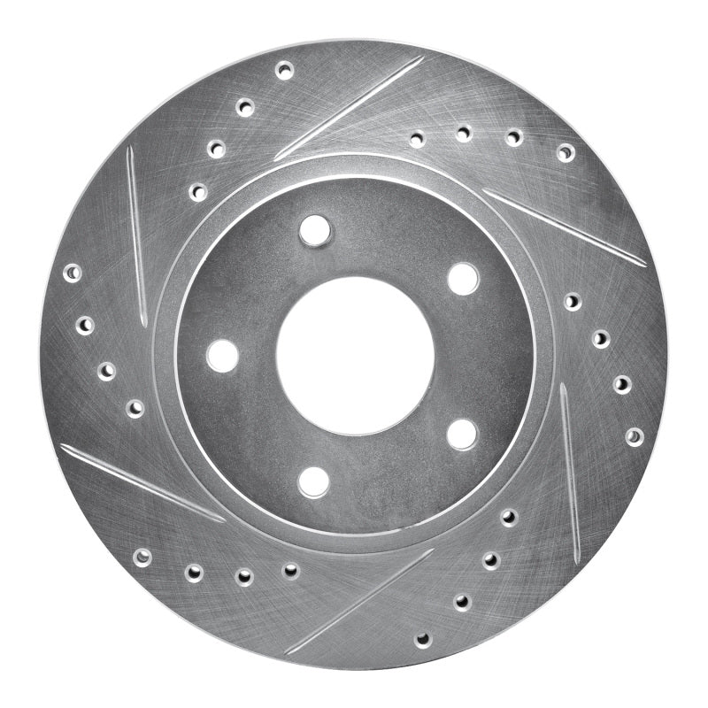 DFC 99-01 Infiniti I30 Front Left Drilled & Slotted Silver Brake Rotor