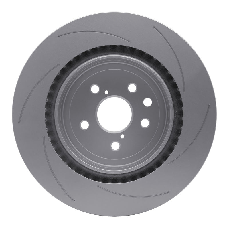 R1 15-22 Lexus GS F Left Rear Slotted GeoSPEC Coated Rotor