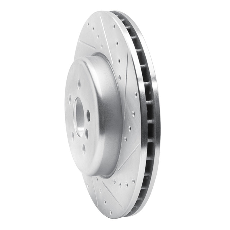 R1 17-25 BMW 430I xDrive Front Right Drilled & Slotted Silver Brake Rotor