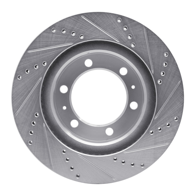 DFC 03-23 Toyota Hilux (Mexico) Front Left Drilled & Slotted Silver Brake Rotor