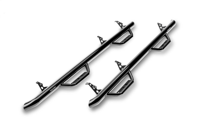 N-Fab Nerf Step 16-17 Toyota Tacoma Access Cab 6ft Bed - Gloss Black - W2W - SRW - 2in
