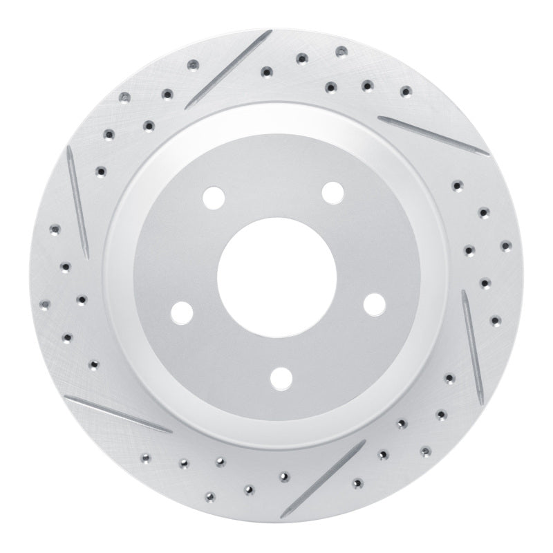 R1 88-94 Chevrolet Corvette Front Left Drilled & Slotted Geo-Carbon Rotor