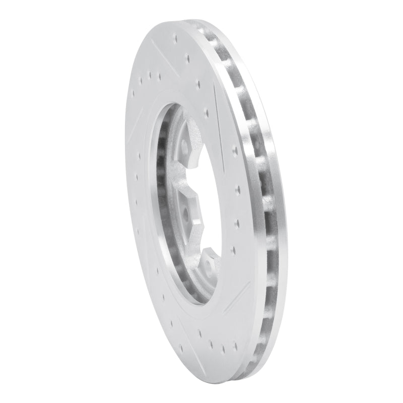 R1 82-85 Nissan 720 DATSUN Front Left Drilled & Slotted Silver Brake Rotor