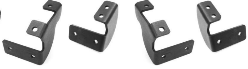 Go Rhino 2022 Toyota Tundra Crew Max Brackets for Dominator Extreme SideSteps - Tex. Black