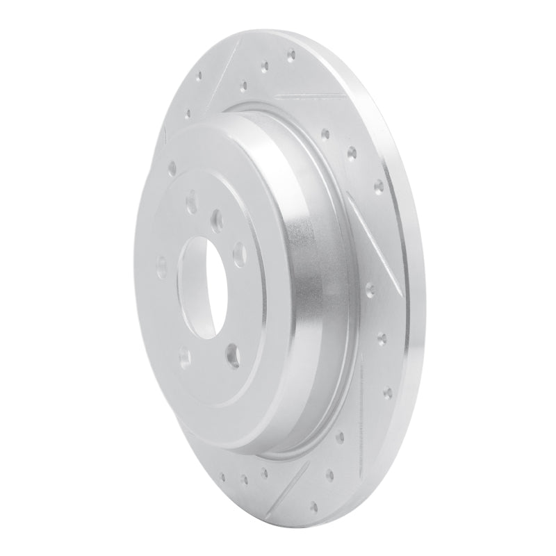 R1 06-12 Mercedes-Benz R500 Rear Left Drilled & Slotted Silver Brake Rotor