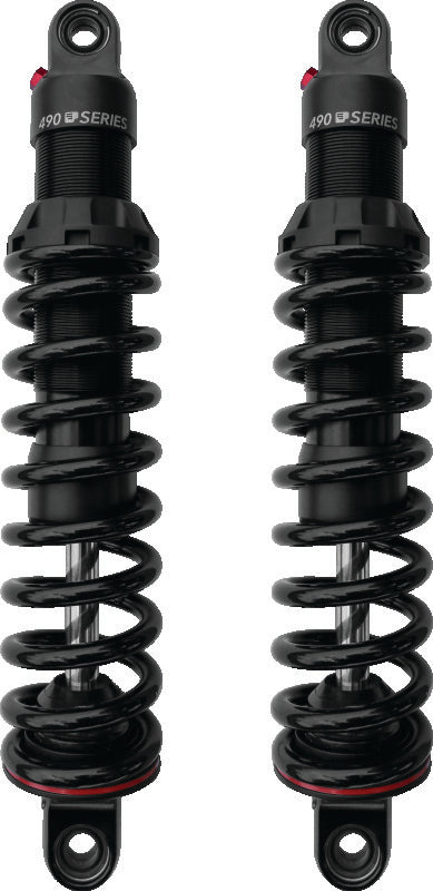 Progressive Harley V-Rod 490 Series Shocks 13.0in Bushing - Black
