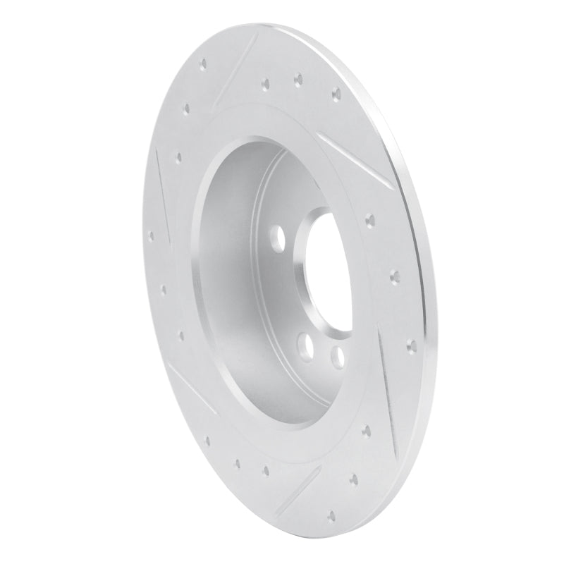 R1 14-25 BMW 220i (Mexico) Rear Right Drilled & Slotted Silver Brake Rotor