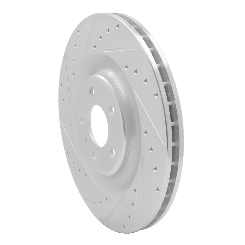 DFC 17-25 Audi Q8 Rear Left Drilled & Slotted Silver Brake Rotor