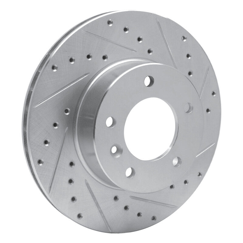 DFC 86-89 Jaguar XJ12 Front Right Drilled & Slotted Silver Brake Rotor