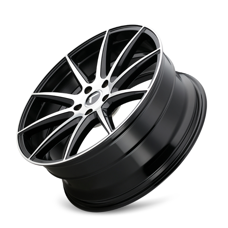 Kraze KR194 Cosmos 20x8.5 / 5x114.3 BP / 38mm Offset / 72.62mm Hub Gloss Black Machined Wheel
