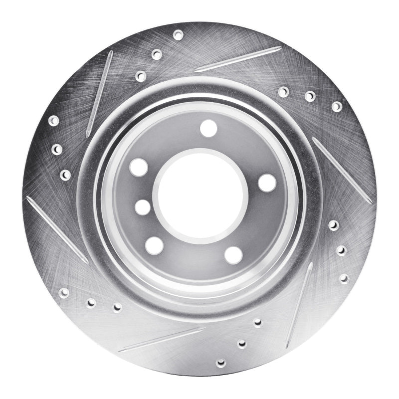 DFC 03-08 BMW Z4 Rear Right Drilled & Slotted Silver Brake Rotor