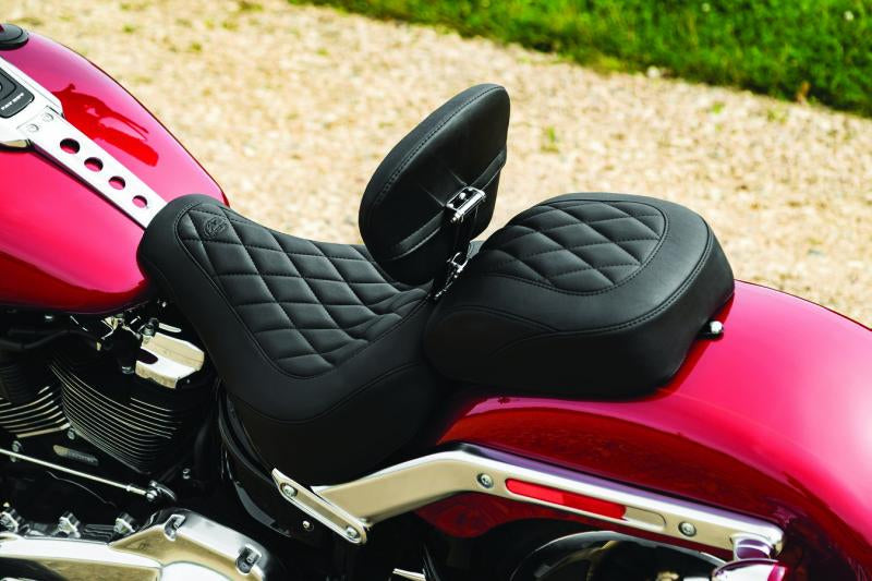 Mustang 08-21 Harley Rd King, 08-23 Street Glide Trike Sissy Bar Pad Deluxe(12 inch x 9 inch)- Black