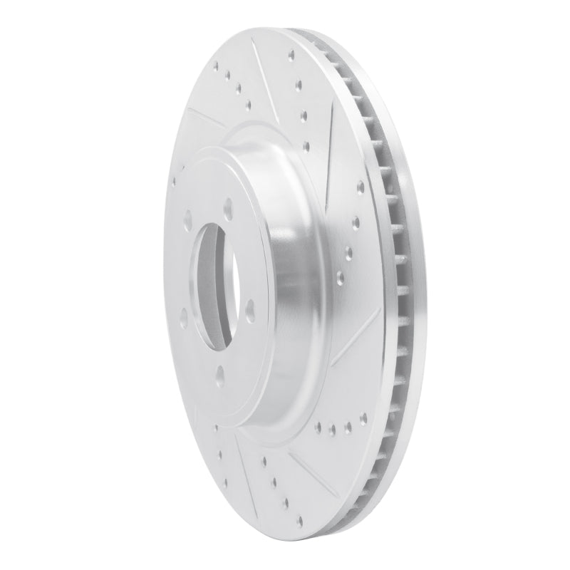 R1 03-05 Lincoln AVIATOR Front Right Drilled & Slotted Silver Brake Rotor