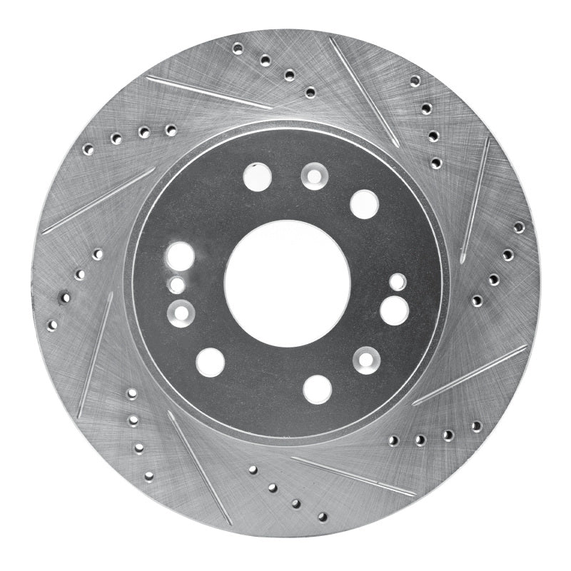 DFC 05-20 Cadillac Escalade EXT Front Right Drilled & Slotted Silver Brake Rotor