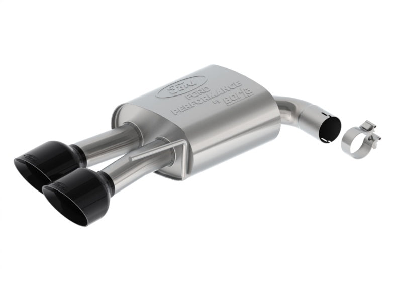 Ford Racing 2024 Mustang 5.0L Sport Non-Active Cat-Back Exhaust w/Valance - Black Tip
