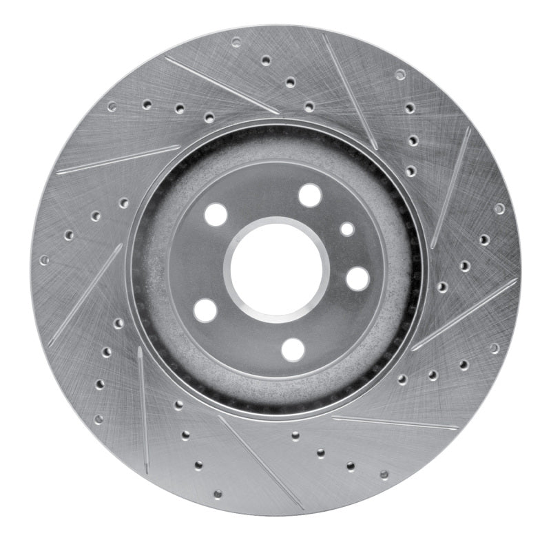 R1 13-19 Buick Regal Front Left Drilled & Slotted Silver Brake Rotor