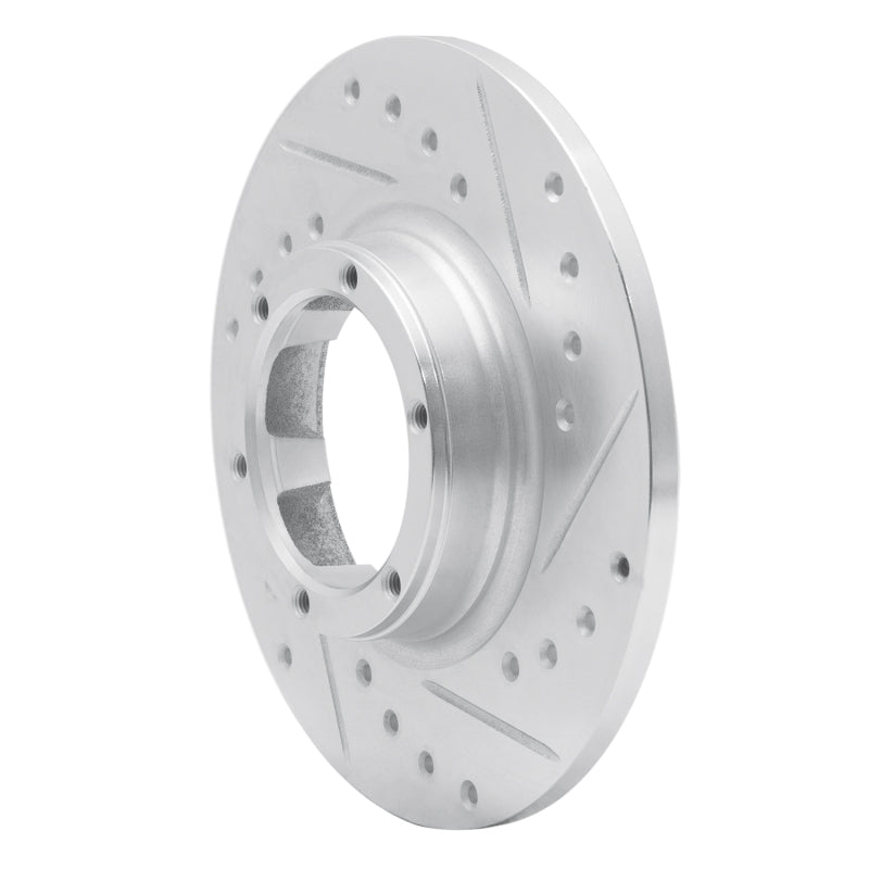 R1 71-83 Renault Lecar Front Right Rear Right Drilled & Slotted Silver Brake Rotor