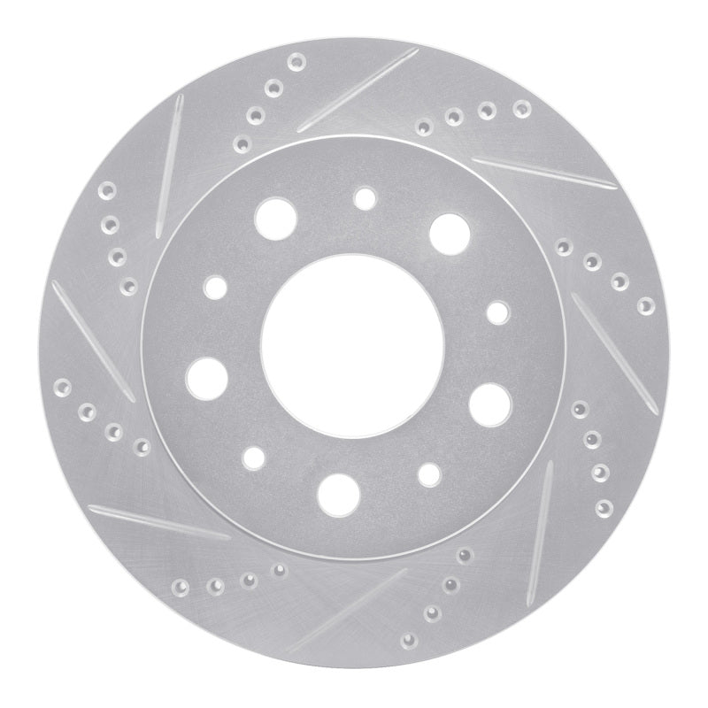 DFC 14-21 Ram ProMaster 3500 Rear Left Drilled & Slotted Silver Brake Rotor