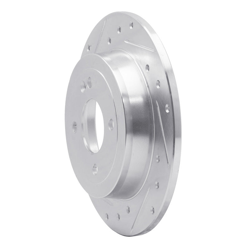 DFC 12-25 Dodge Attitude (Mexico) Rear Left Drilled & Slotted Silver Brake Rotor