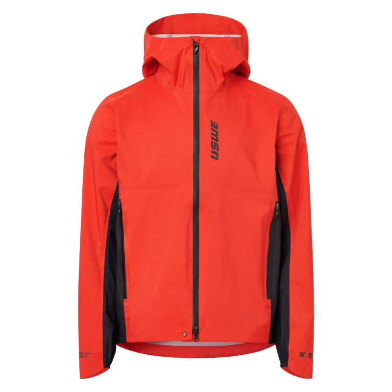 USWE Waterproof MTB Jacket Flame Red - Small