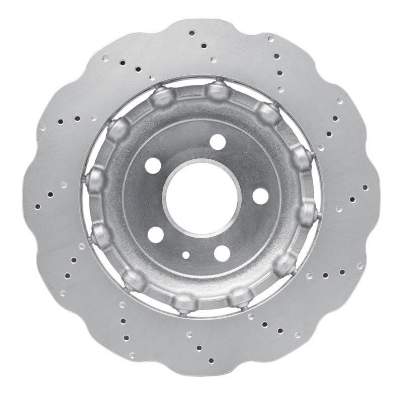 R1 13-14 Audi RS5 Rear Drilled Carbon Alloy GeoMET Rotor