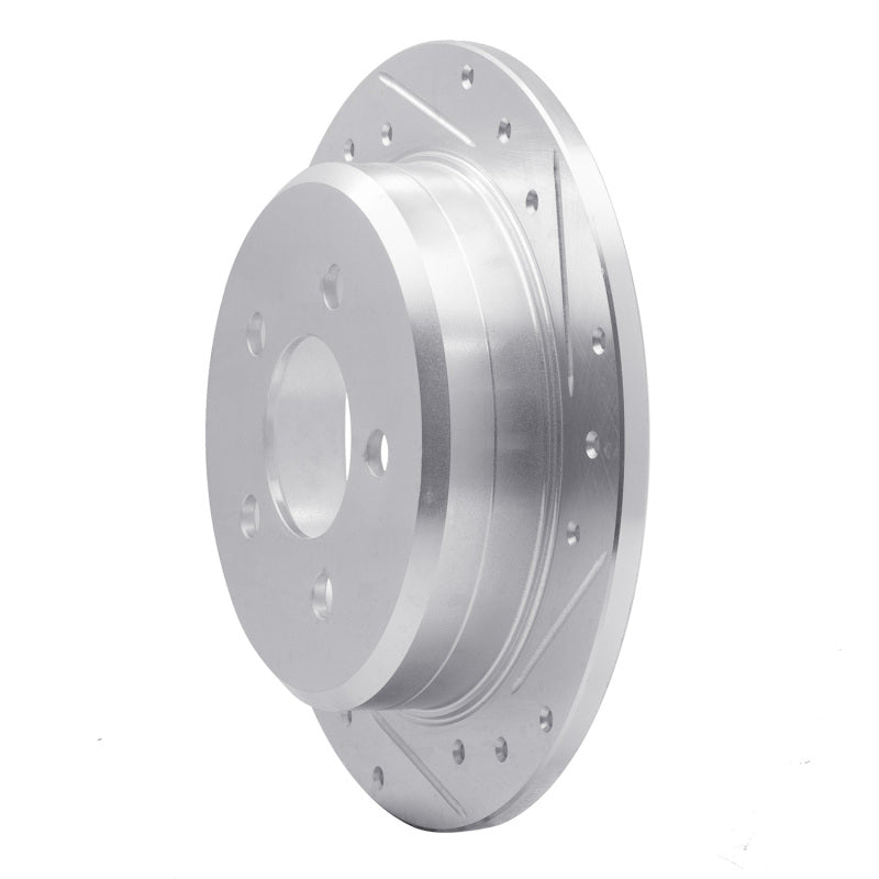 R1 93-98 Jeep Grand Wagoneer Rear Right Drilled & Slotted Silver Brake Rotor