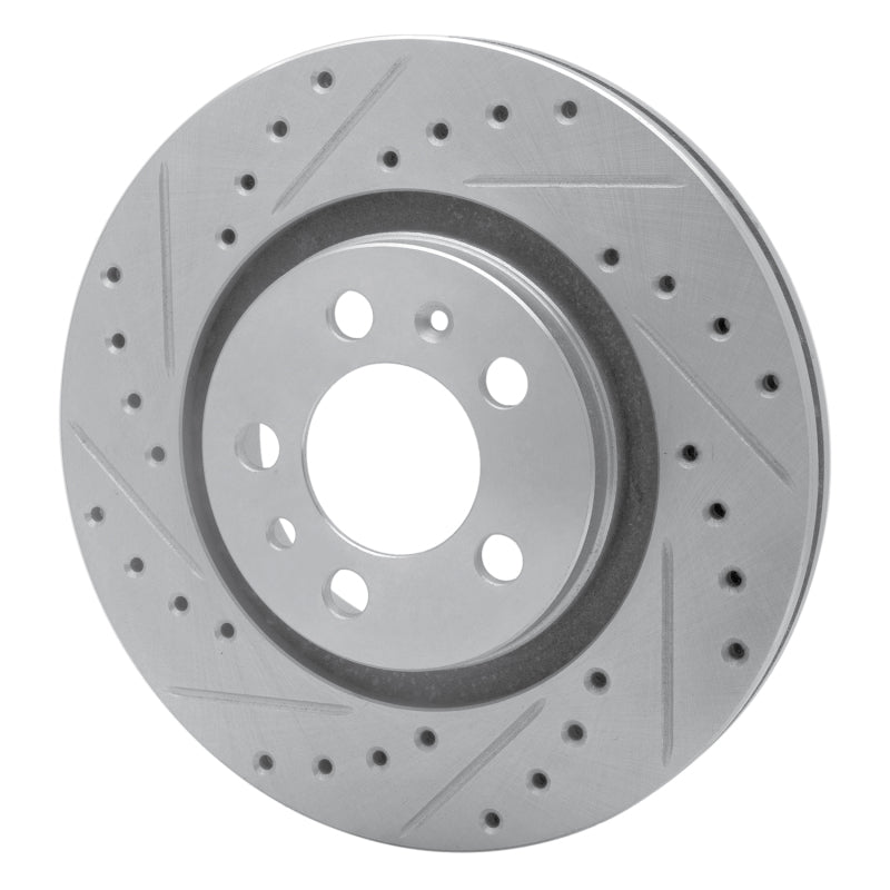 DFC 98-15 Volkswagen Jetta Wagon/Jetta Sedan Front Left Drilled & Slotted Silver Brake Rotor