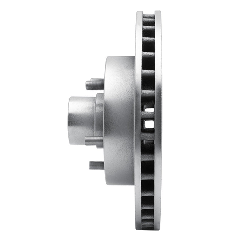 R1 93-95 Chevrolet G10 Front Left Drilled & Slotted Silver Brake Rotor