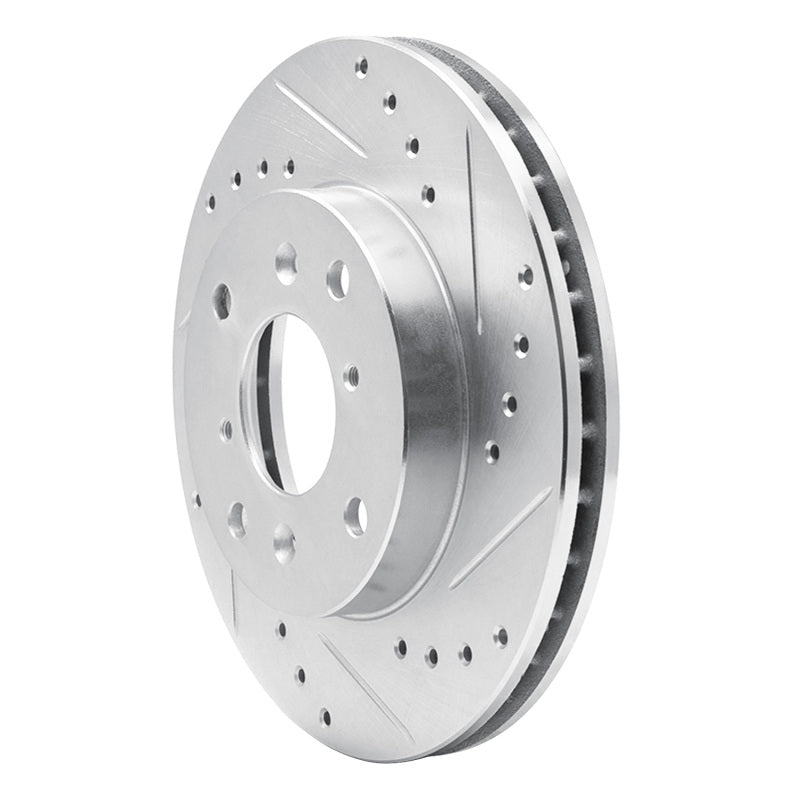 DFC 98-02 Acura CL Front Right Drilled & Slotted Silver Brake Rotor