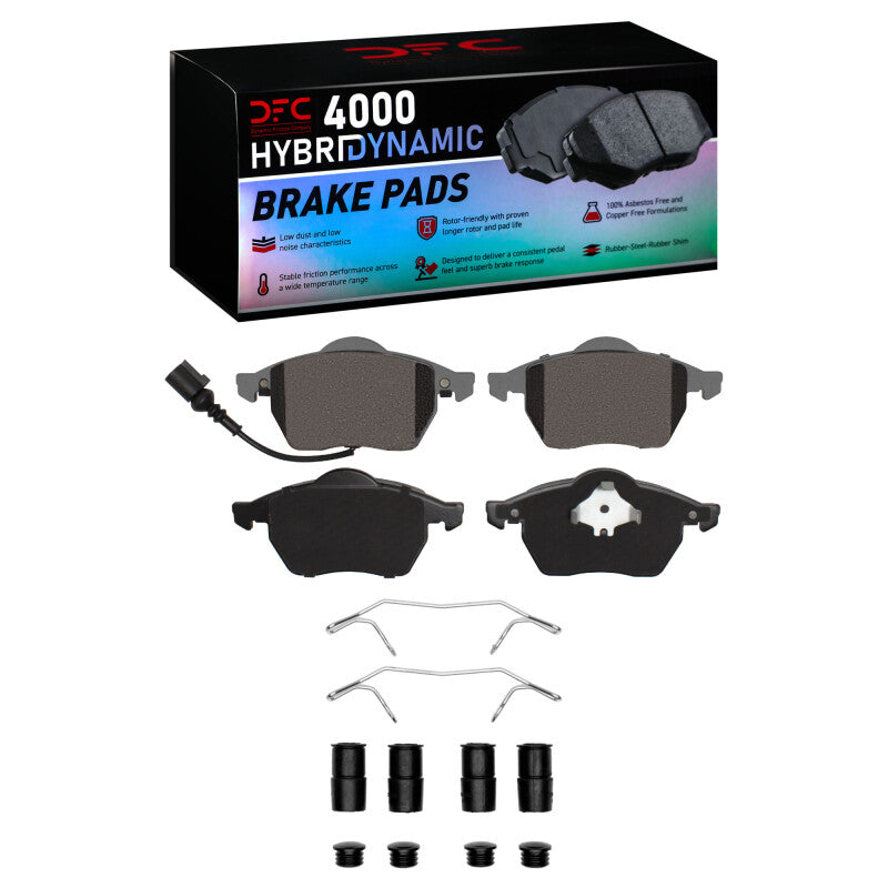 DFC 99-10 Audi TT Front 4000 HybriDynamic Brake Pads and Hardware Kit