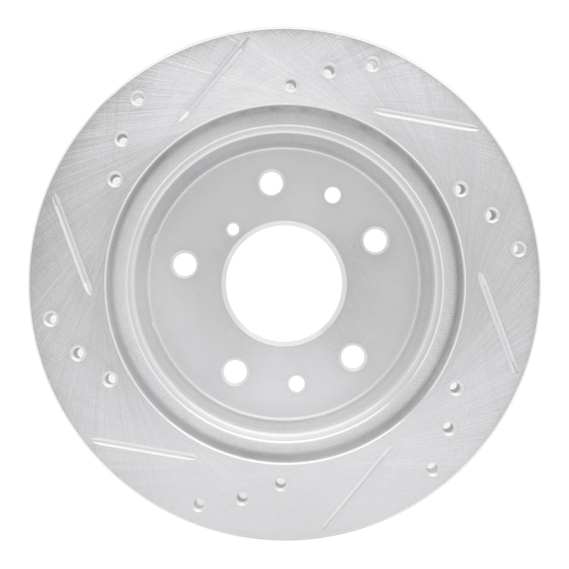 DFC 86-91 Mazda RX-7 Rear Right Drilled & Slotted Silver Brake Rotor