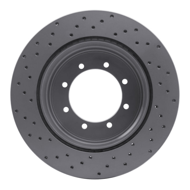 DFC 11-22 Ford F-350 Super Duty 2WD Rear Right Drilled Geoperformance Rotor